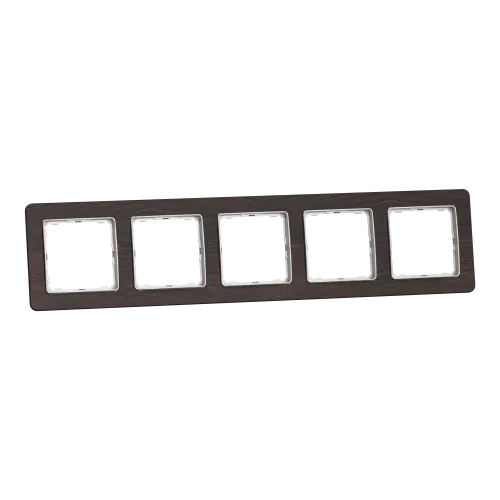 Рамка 5-постов, венге, Sedna Design Schneider Electric SDD381805U