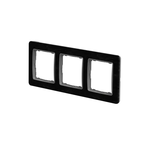 Рамка 3 поста, камень, Sedna Design SDD391803