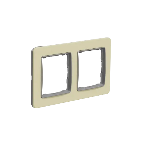 Рамка 2-поста, матовый песочный, Sedna Design Schneider Electric SDD392802