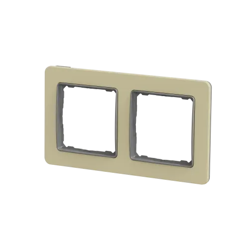 Рамка 2-поста, матовый песочный, Sedna Design Schneider Electric SDD392802