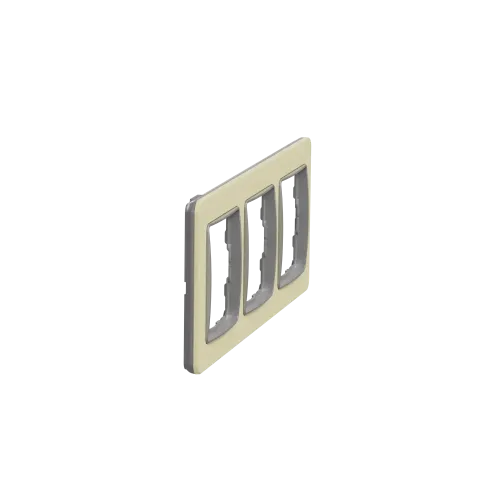Рамка 3-поста, матовый песочный, Sedna Design Schneider Electric SDD392803