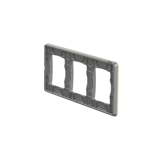 Рамка 3-поста, матовый песочный, Sedna Design Schneider Electric SDD392803