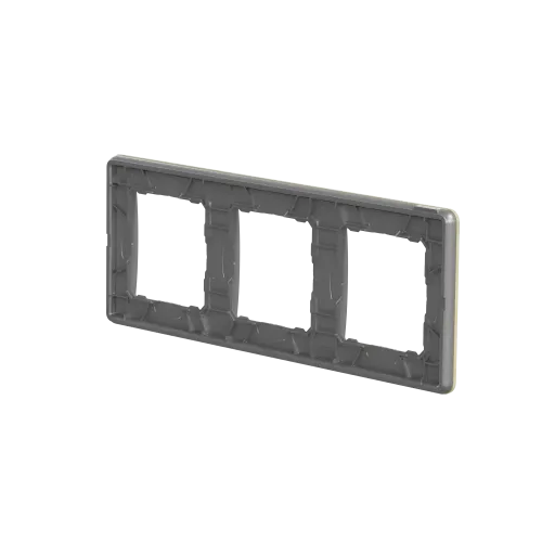 Рамка 3-поста, матовый песочный, Sedna Design Schneider Electric SDD392803