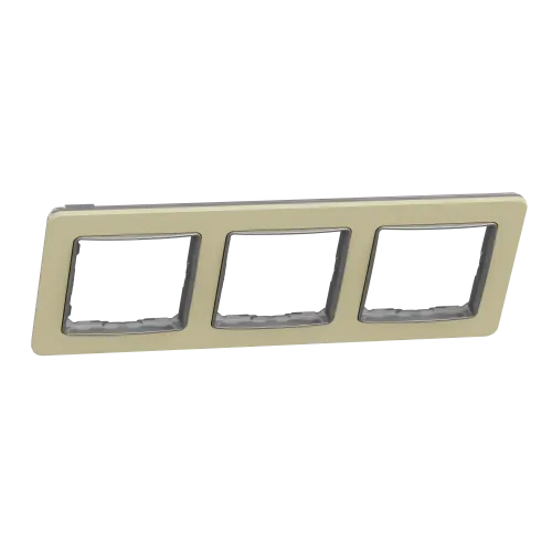 Рамка 3-поста, матовый песочный, Sedna Design Schneider Electric SDD392803