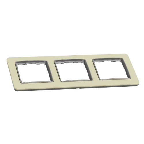 Рамка 3-поста, матовый песочный, Sedna Design Schneider Electric SDD392803