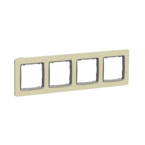 Рамка 4-поста, матовый песочный, Sedna Design Schneider Electric SDD392804