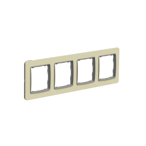 Рамка 4-поста, матовый песочный, Sedna Design Schneider Electric SDD392804