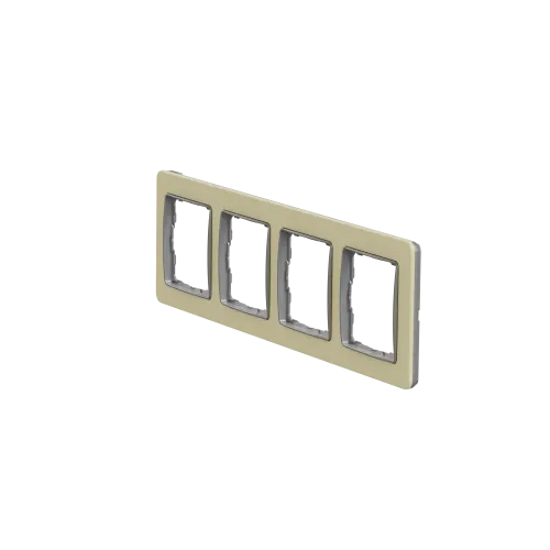 Рамка 4-поста, матовый песочный, Sedna Design Schneider Electric SDD392804