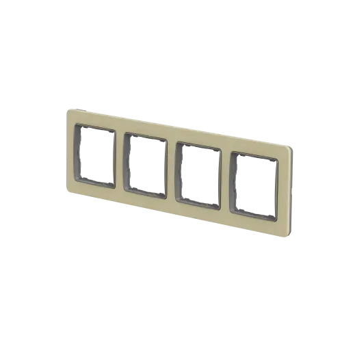 Рамка 4-поста, матовый песочный, Sedna Design Schneider Electric SDD392804