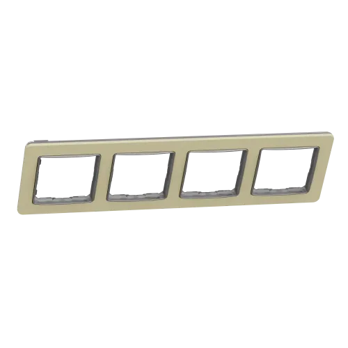 Рамка 4-поста, матовый песочный, Sedna Design Schneider Electric SDD392804