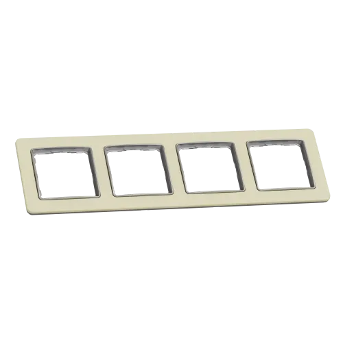 Рамка 4-поста, матовый песочный, Sedna Design Schneider Electric SDD392804