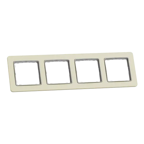 Рамка 4-поста, матовый песочный, Sedna Design Schneider Electric SDD392804