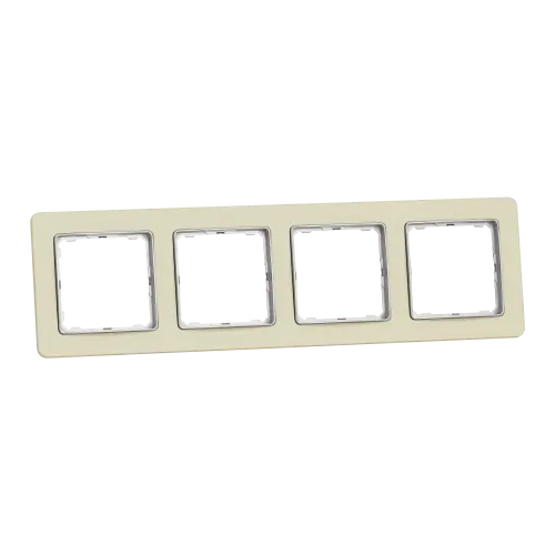 Рамка 4-поста, матовый песочный, Sedna Design Schneider Electric SDD392804