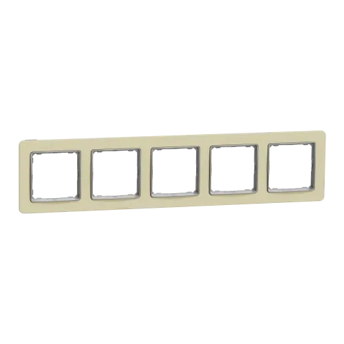 Рамка 5-постов, матовый песочный, Sedna Design Schneider Electric SDD392805