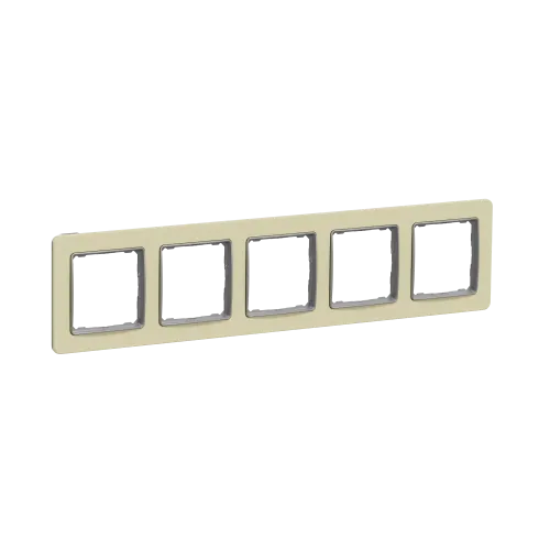 Рамка 5-постов, матовый песочный, Sedna Design Schneider Electric SDD392805