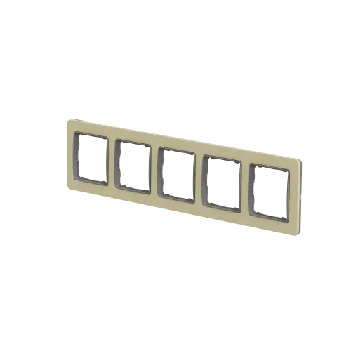 Рамка 5-постов, матовый песочный, Sedna Design Schneider Electric SDD392805