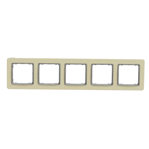 Рамка 5-постов, матовый песочный, Sedna Design Schneider Electric SDD392805