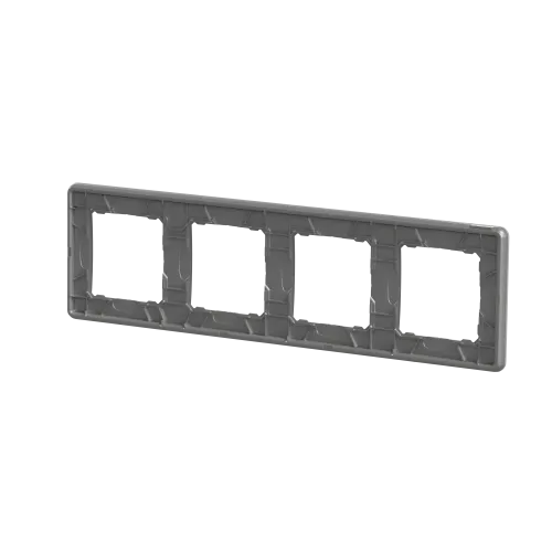 Рамка 4-поста, матовый глиняно-серый, Sedna Design Schneider Electric SDD393804