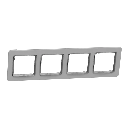Рамка 4-поста, матовый глиняно-серый, Sedna Design Schneider Electric SDD393804