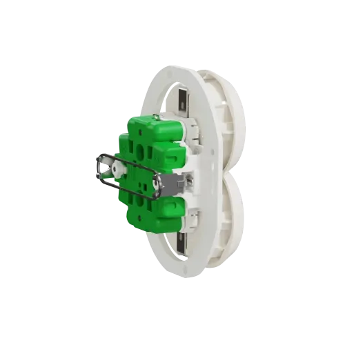 Розетка с заземлением двойная, белый, Renova WDE011122 Schneider