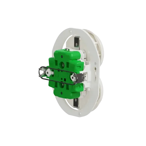 Розетка с заземлением двойная, белый, Renova WDE011122 Schneider