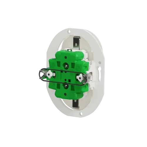 Розетка с заземлением двойная, белый, Renova WDE011122 Schneider
