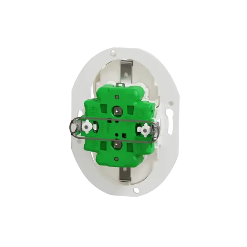 Розетка с заземлением двойная, белый, Renova WDE011122 Schneider