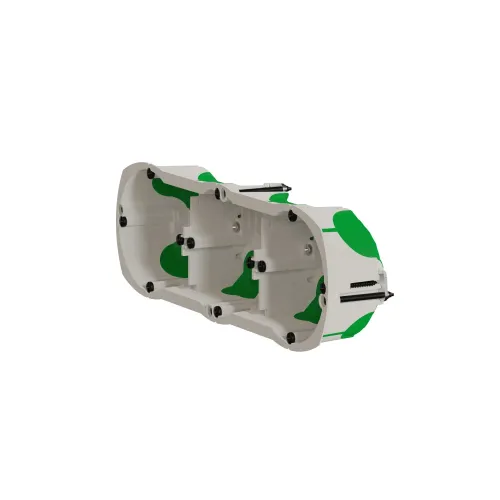 Подрозетник для гипсокартона герметичный, тройной, Multifix Air Schneider IMT35031