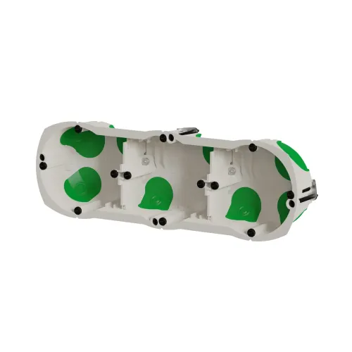 Подрозетник для гипсокартона герметичный, тройной, Multifix Air Schneider IMT35031
