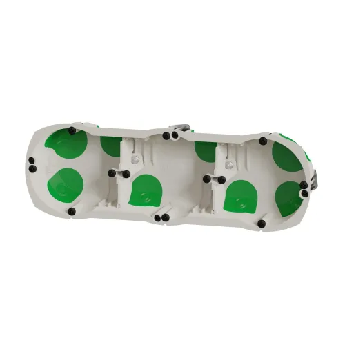 Подрозетник для гипсокартона герметичный, тройной, Multifix Air Schneider IMT35031