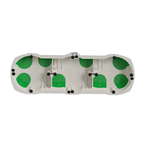 Подрозетник для гипсокартона герметичный, тройной, Multifix Air Schneider IMT35031