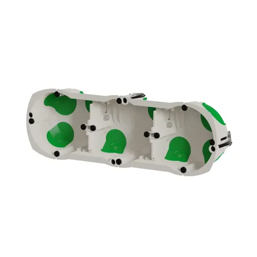 Подрозетник для гипсокартона герметичный, тройной, Multifix Air Schneider IMT35031