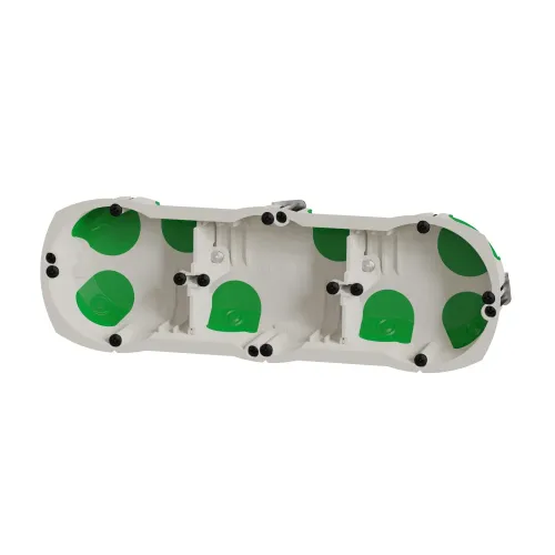 Подрозетник для гипсокартона герметичный, тройной, Multifix Air Schneider IMT35031