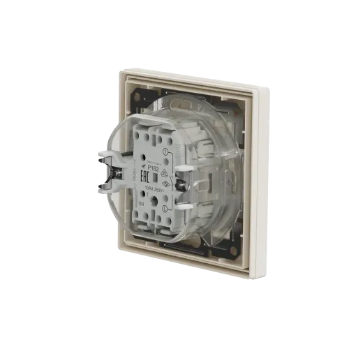 Вимикач вологозахищений IP44, кремовий, EPH0100223 Schneider Electric Asfora