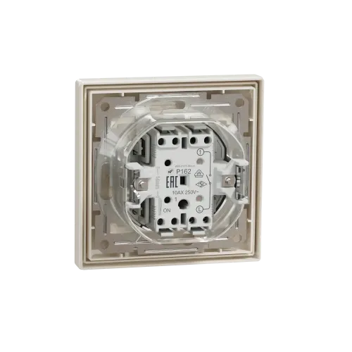Вимикач вологозахищений IP44, кремовий, EPH0100223 Schneider Electric Asfora