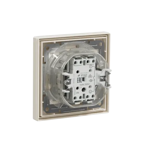 Вимикач вологозахищений IP44, кремовий, EPH0100223 Schneider Electric Asfora