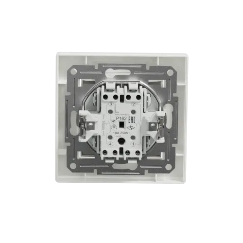 Кнопка двухклавишная, белый, EPH1100121 Schneider Asfora
