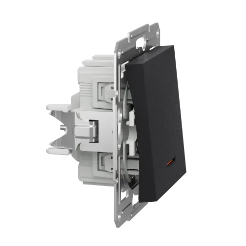 Проходной выключатель с подсветкой, антрацит, EPH1500171 Asfora Schneider