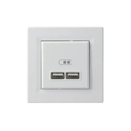 USB розетка, білий, EPH2700221 Schneider Electric Asfora