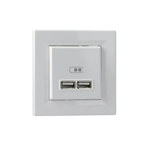 USB розетка, білий, EPH2700221 Schneider Electric Asfora