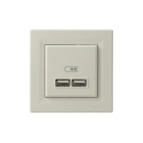 USB розетка, кремовый, EPH2700223 Schneider Electric Asfora
