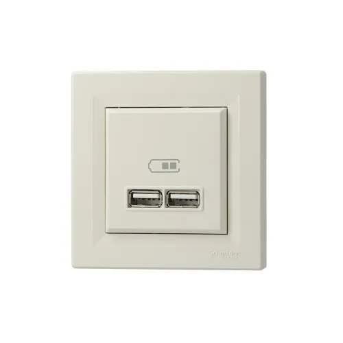USB розетка, кремовый, EPH2700223 Schneider Electric Asfora