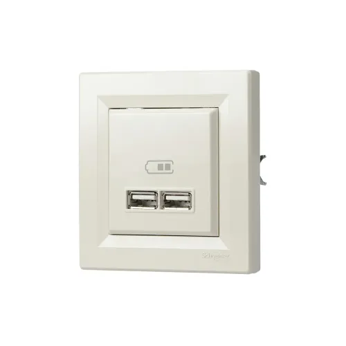 USB розетка, кремовый, EPH2700223 Schneider Electric Asfora