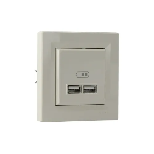 USB розетка, кремовый, EPH2700223 Schneider Electric Asfora