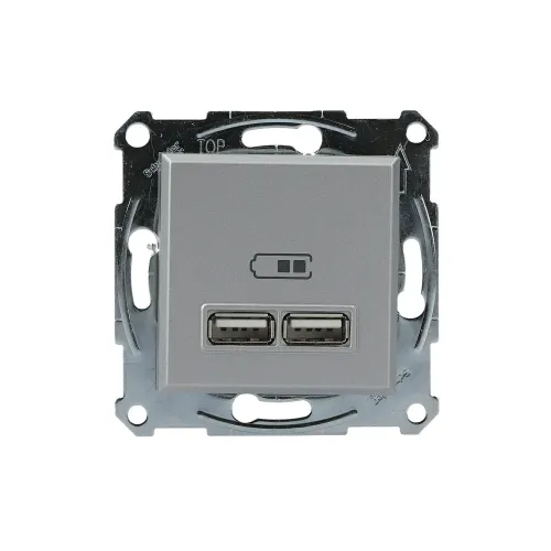 USB розетка, алюміній, EPH2700261 Schneider Electric Asfora