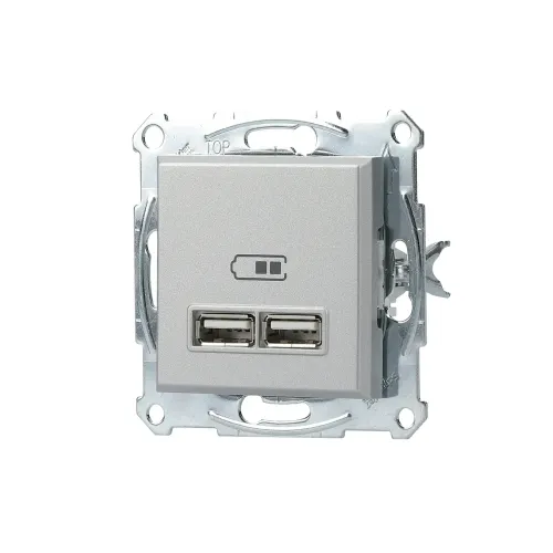USB розетка, алюміній, EPH2700261 Schneider Electric Asfora
