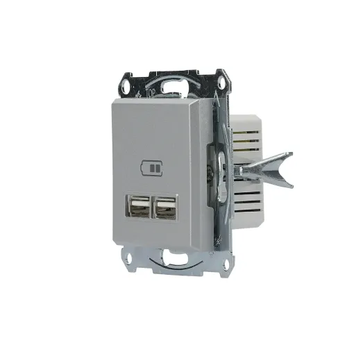 USB розетка, алюміній, EPH2700261 Schneider Electric Asfora