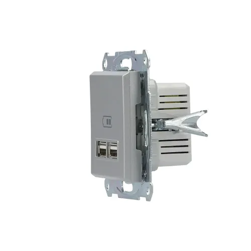 USB розетка, алюміній, EPH2700261 Schneider Electric Asfora