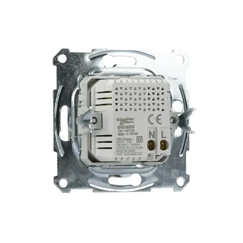 USB розетка, алюміній, EPH2700261 Schneider Electric Asfora