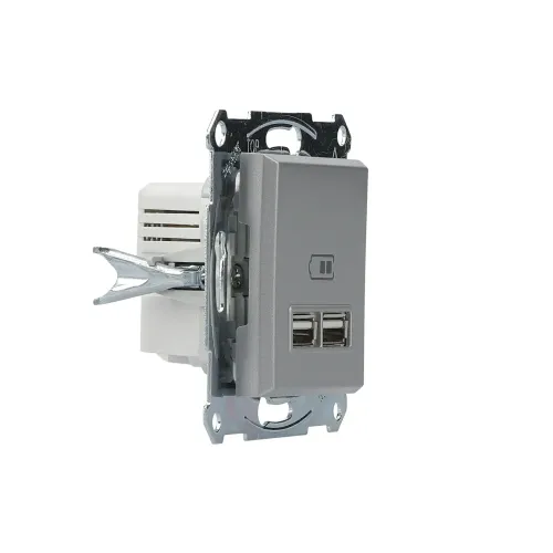 USB розетка, алюміній, EPH2700261 Schneider Electric Asfora